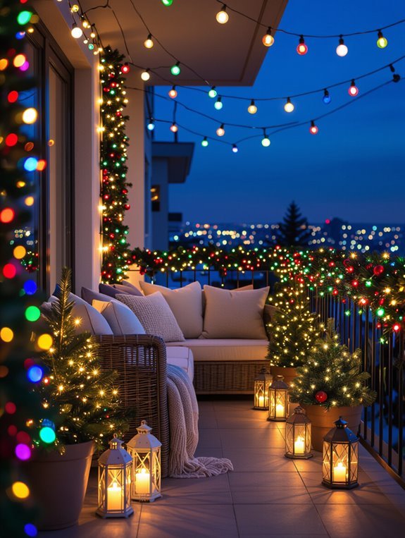 balcony lighting for ambiance