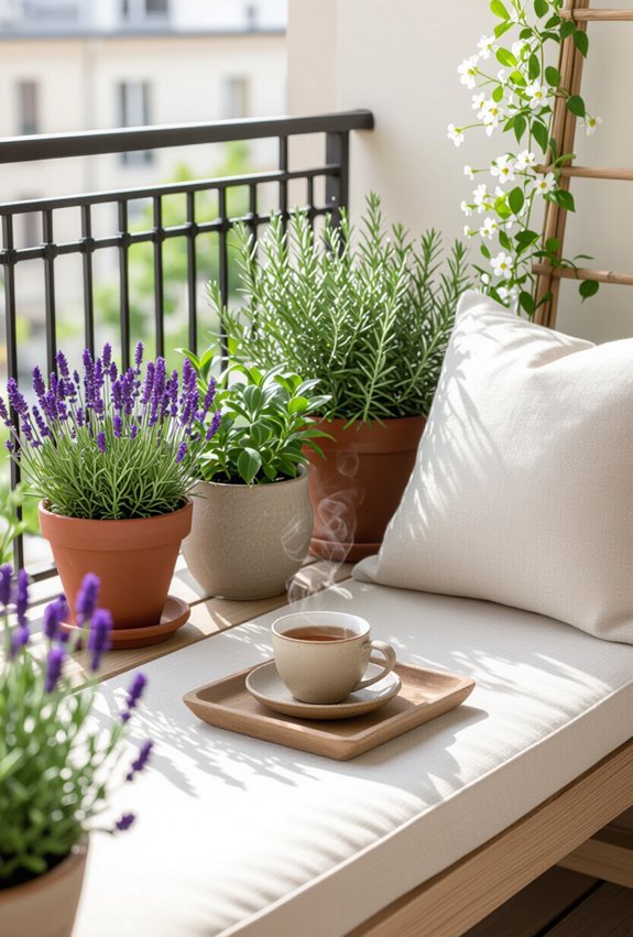 balcony scented plants for relaxation