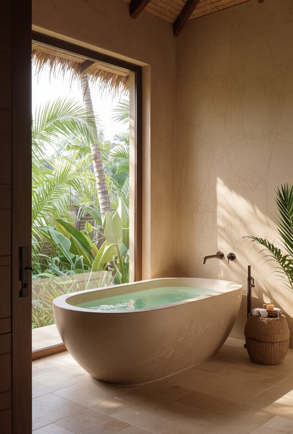 bali inspired earthy volcanic palette