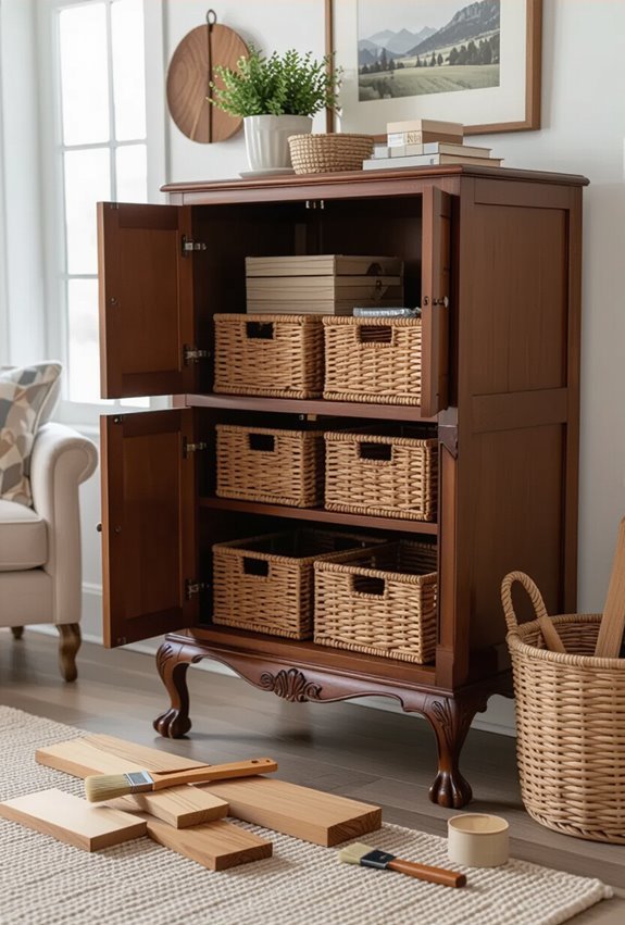 ball and claw storage makeover
