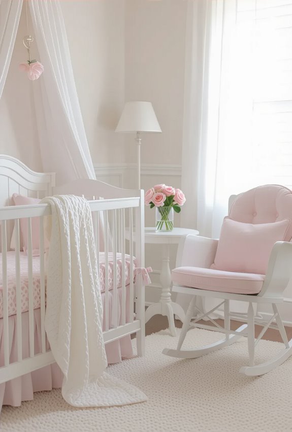 ballet pink and white elegance