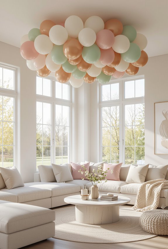 balloon ceiling festive overhead installation