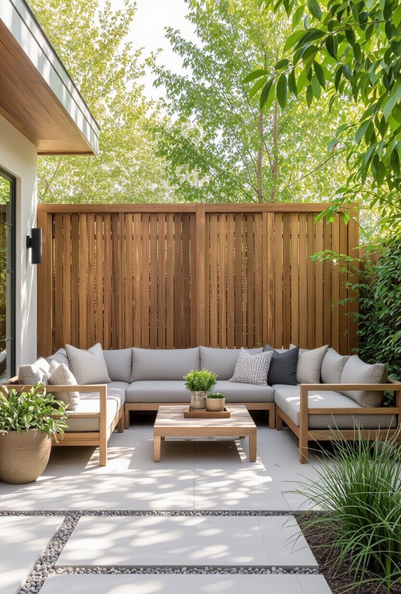 bamboo and lattice privacy screens