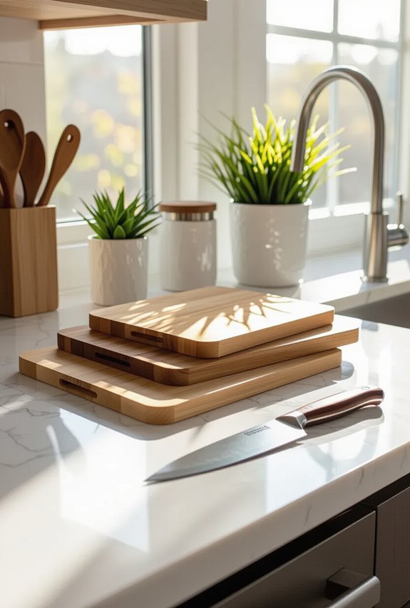 bamboo board protects blades