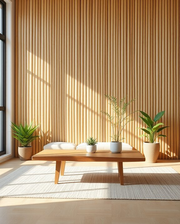 bamboo enhances contemporary interiors