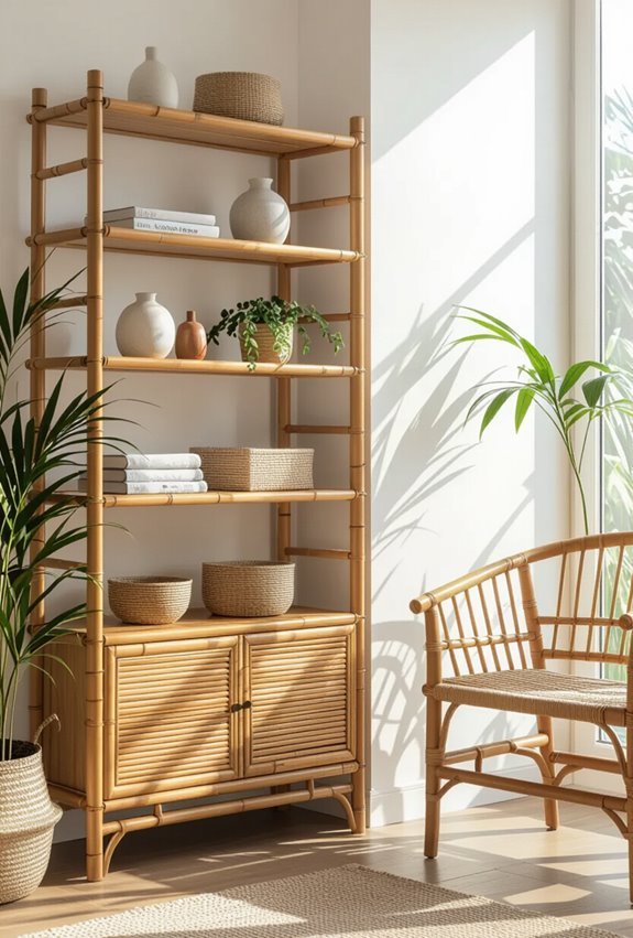 bamboo floating modular storage