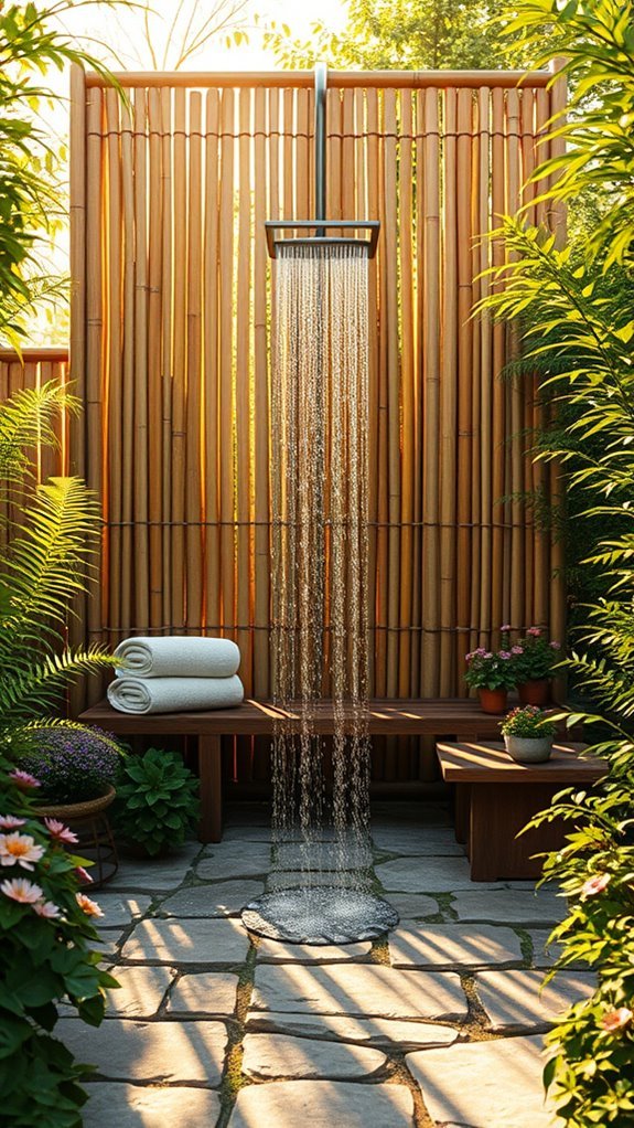 bamboo privacy screen installation