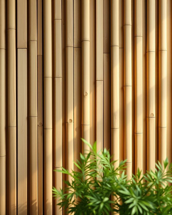 bamboo slat wall beauty