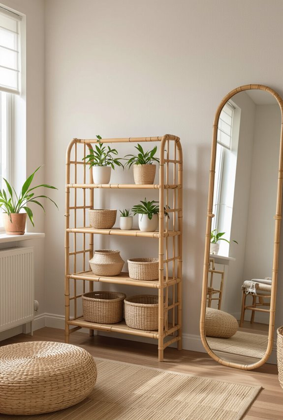 bamboo space saving decor ideas