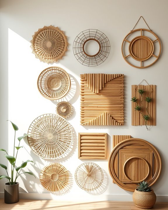 bamboo wall art creativity