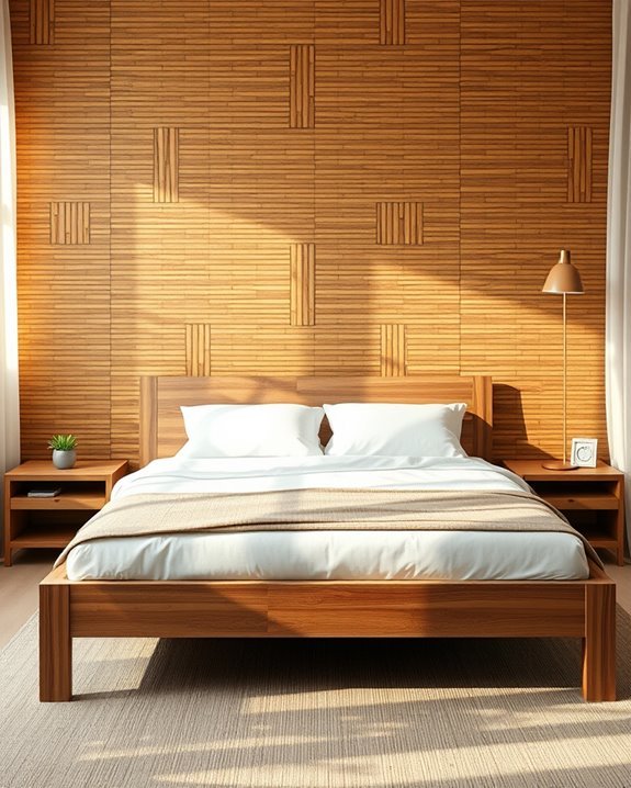 bamboo walls create tranquility