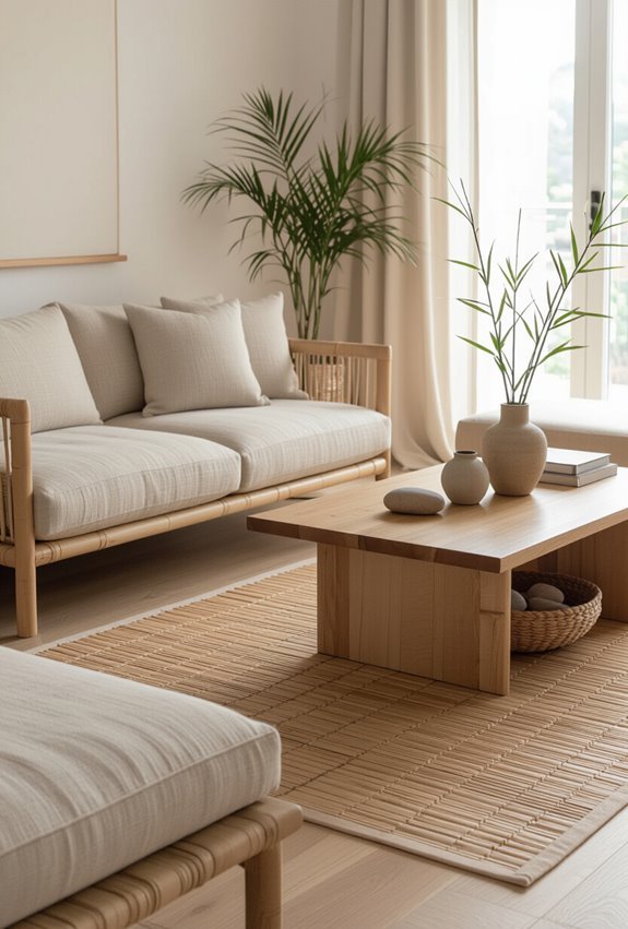 bamboo woven rugs ground design