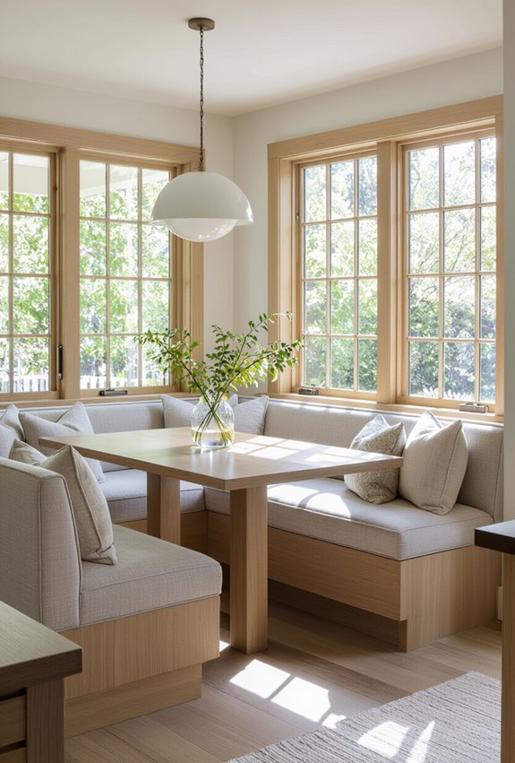banquette window seat storage
