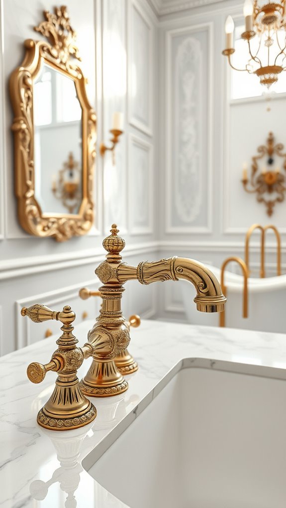 baroque bathroom faucet elegance