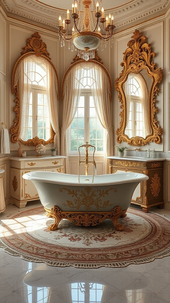 baroque vintage bathroom accessories