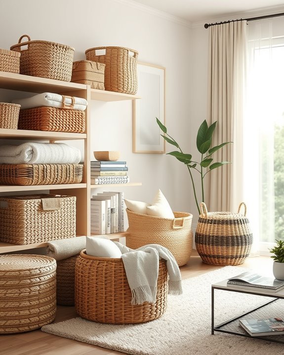 baskets enhance stylish organization