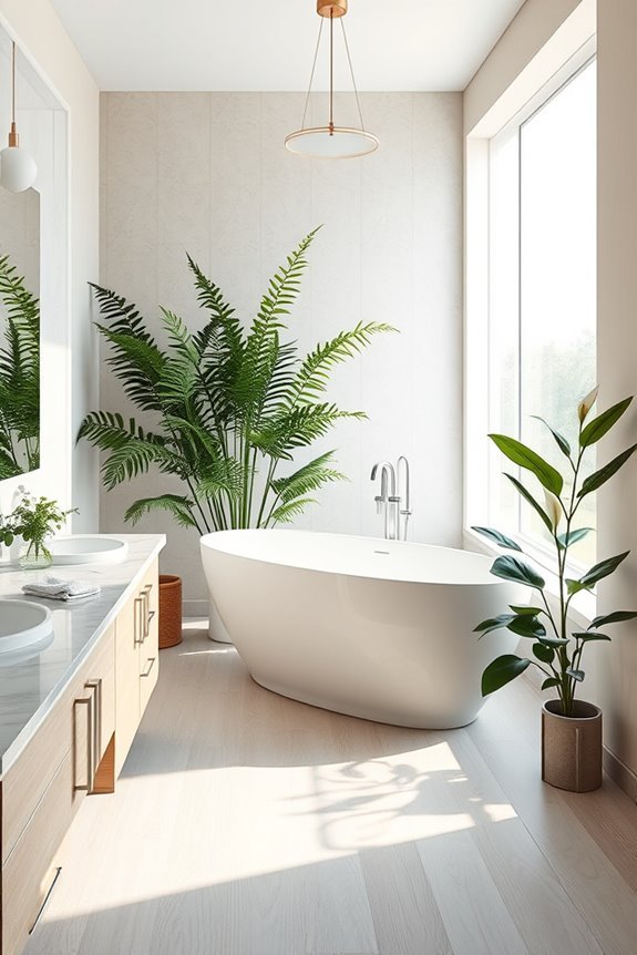 bathroom air purifying plants