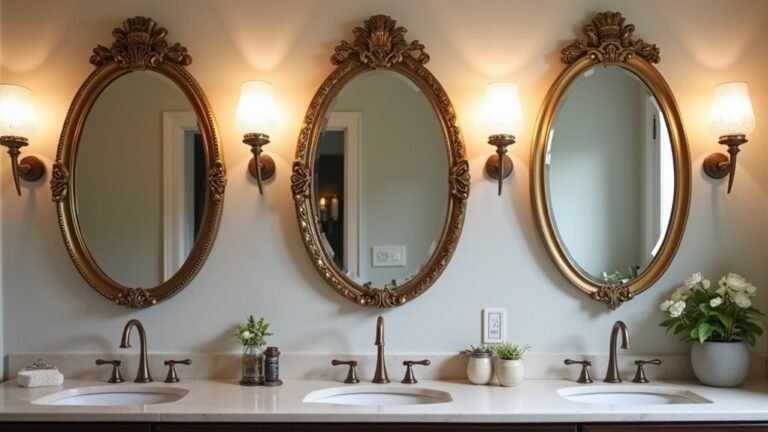 bathroom mirror and lighting