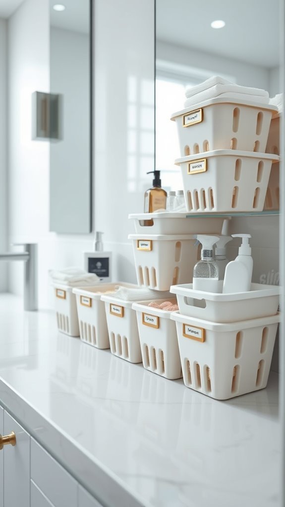 bathroom organization made easy