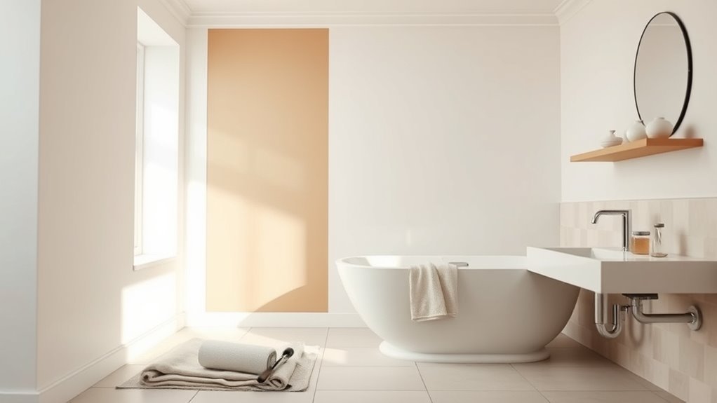 bathroom paint dry times