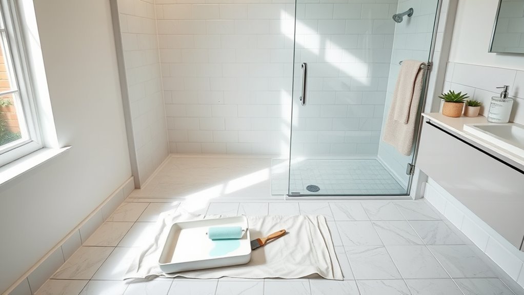 bathroom paint drying times