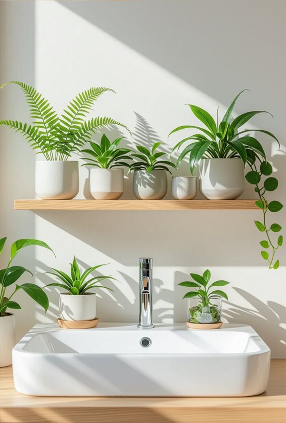 bathroom shelf humidity garden