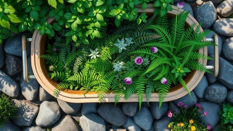 bathtub garden design inspiration
