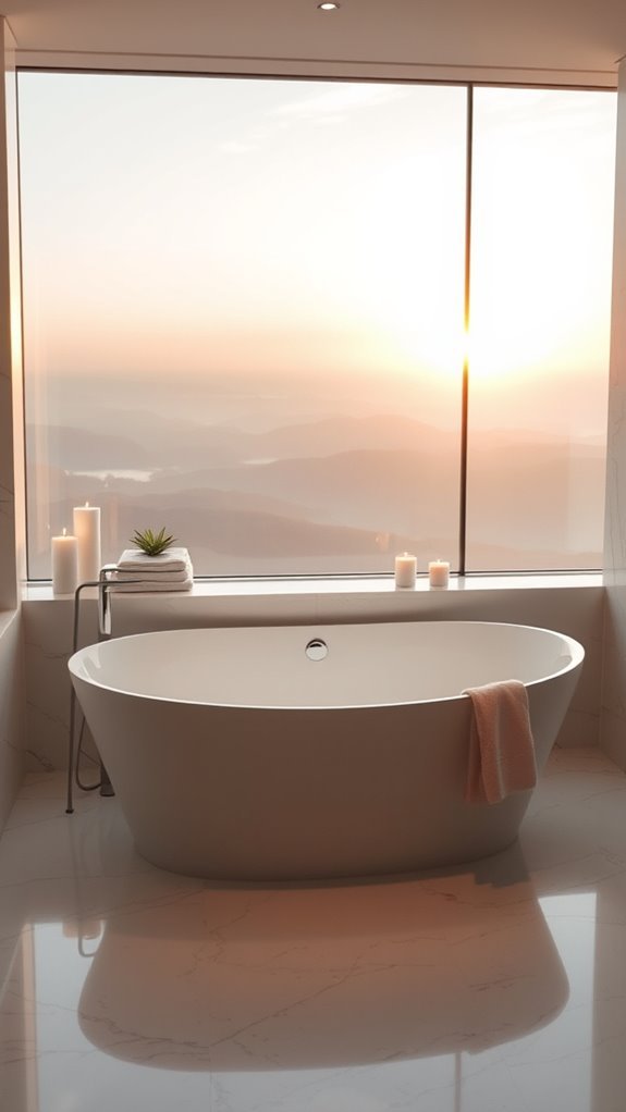 bathtubs with scenic views