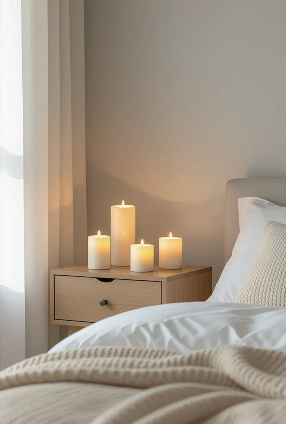battery operated flickering scented ambiance