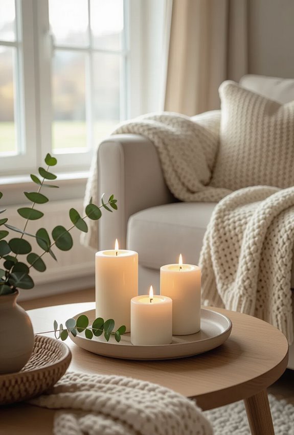 battery powered scented flickering ambiance