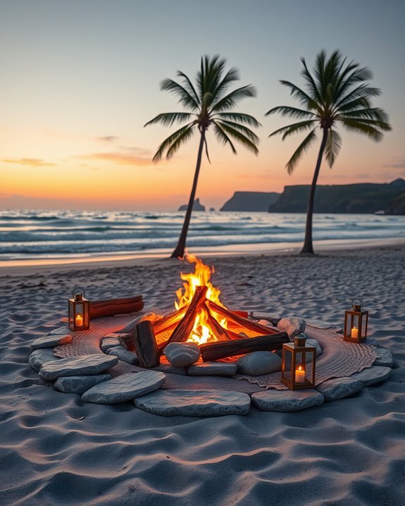 beach bonfire birthday celebration