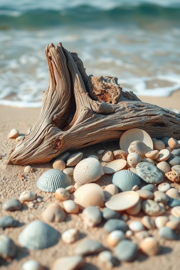 beach inspired textured decor