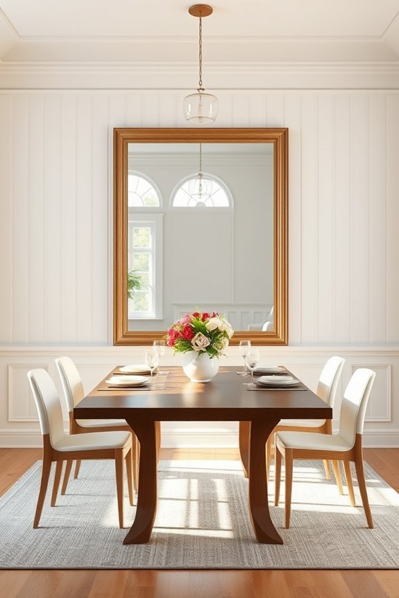 beadboard mirror frame decor