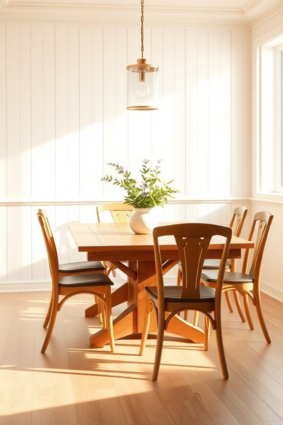 beadboard wall lighting accents