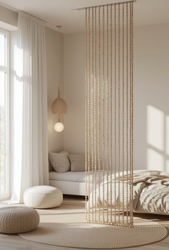 beaded crystal boho divider