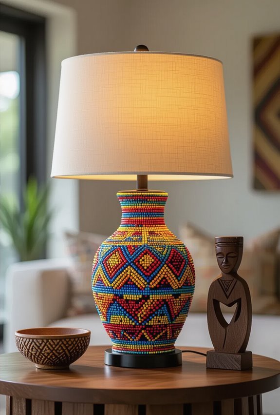 beaded lamps and accessories