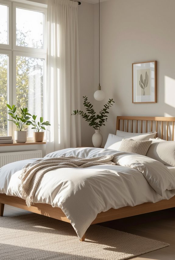 bedding styled to suit