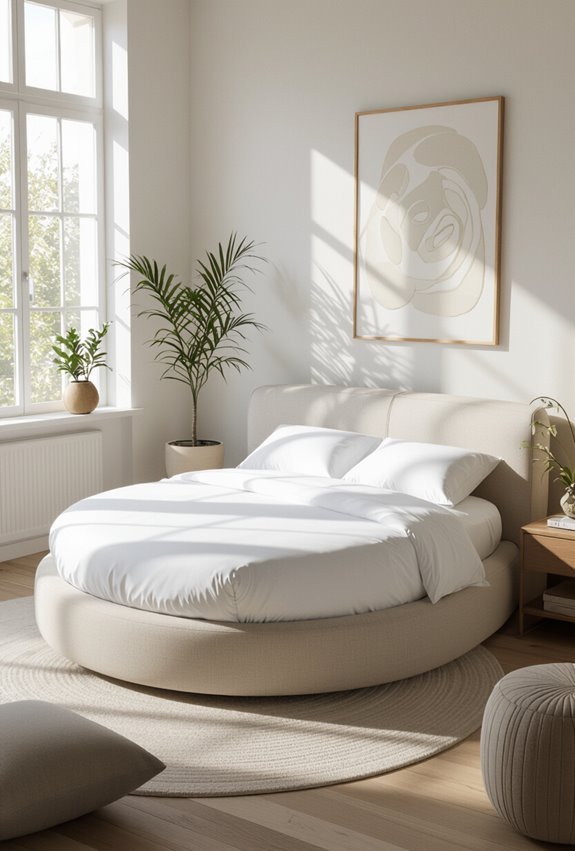 bedding tailored for round beds