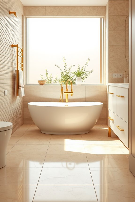 beige and brass elegance