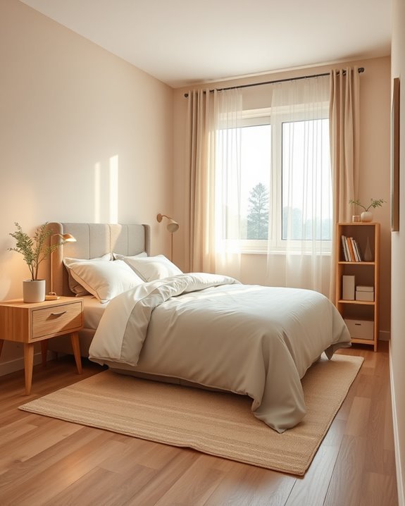 beige decor enhances small spaces