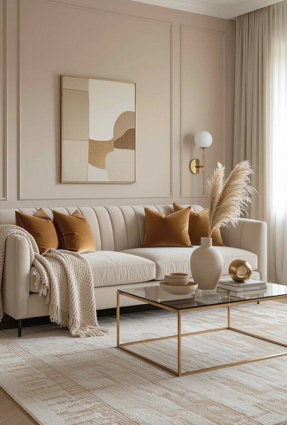 beige gold balanced neutrals