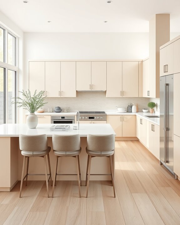 beige open concept warmth