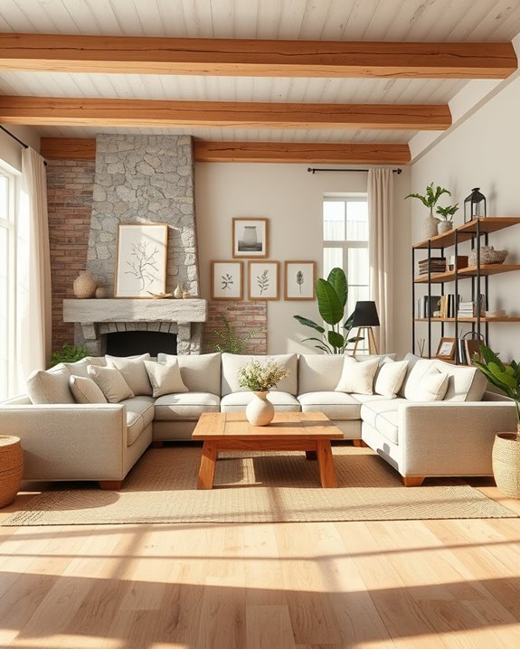beige rustic cozy decor