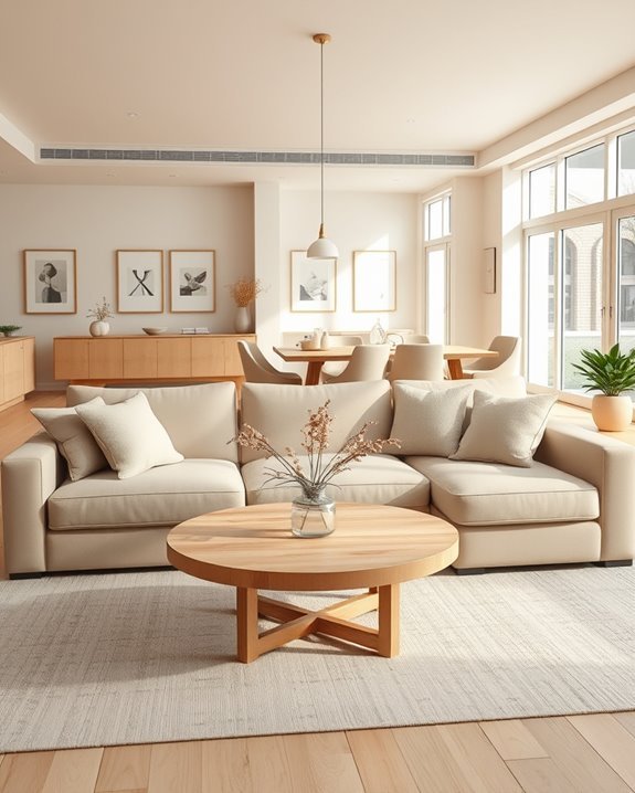 beige versatile warm inviting