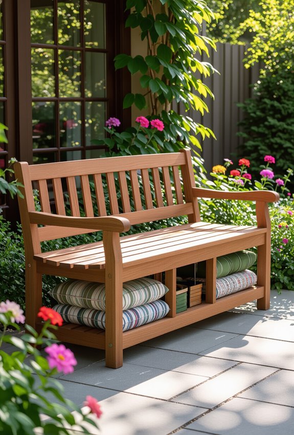 bench with hidden storage