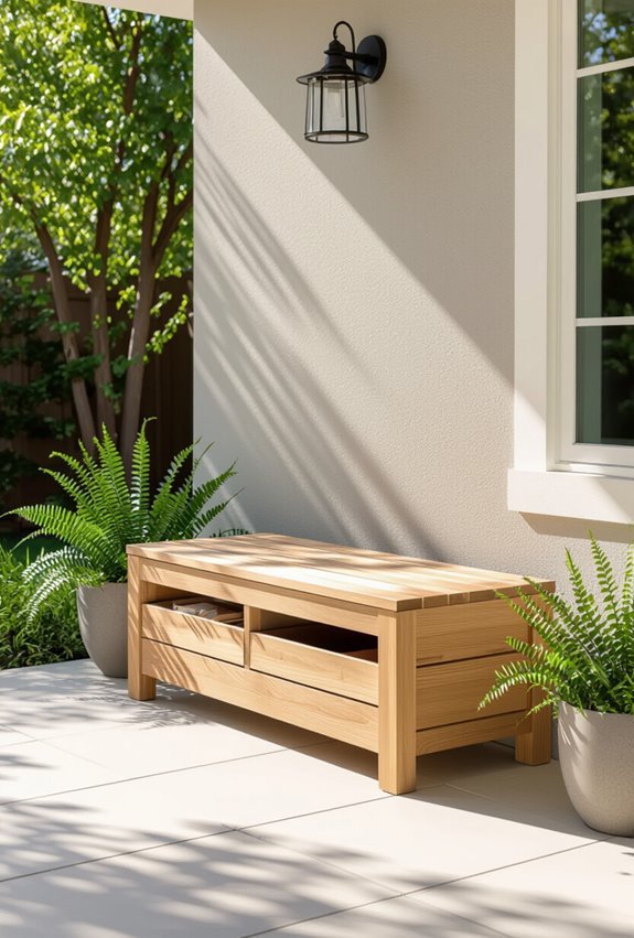 bench with hidden storage