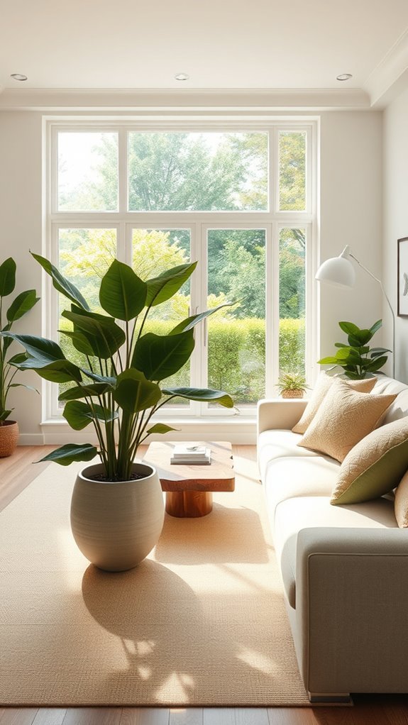 biophilic living room transformation