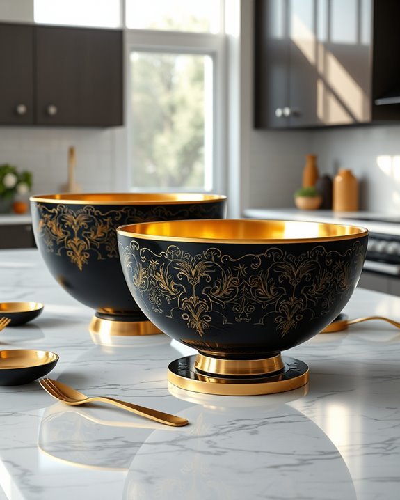 black and gold elegance