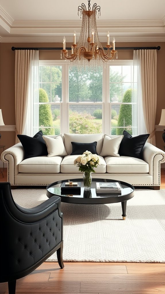 black and ivory elegance