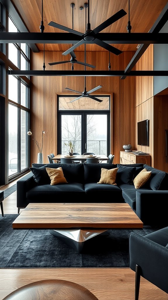 black and oak combination